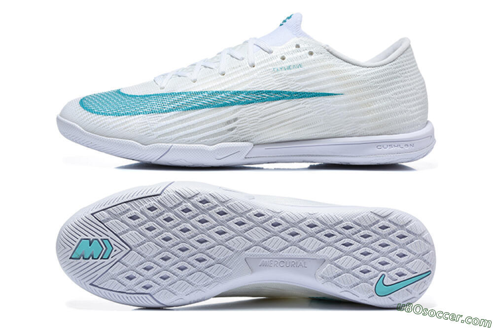 Nike Air Zoom Mercurial Superfly 11 Elite IC Indoor & Futsal Soccer Shoes - White/Summit White/Clear Jade 0