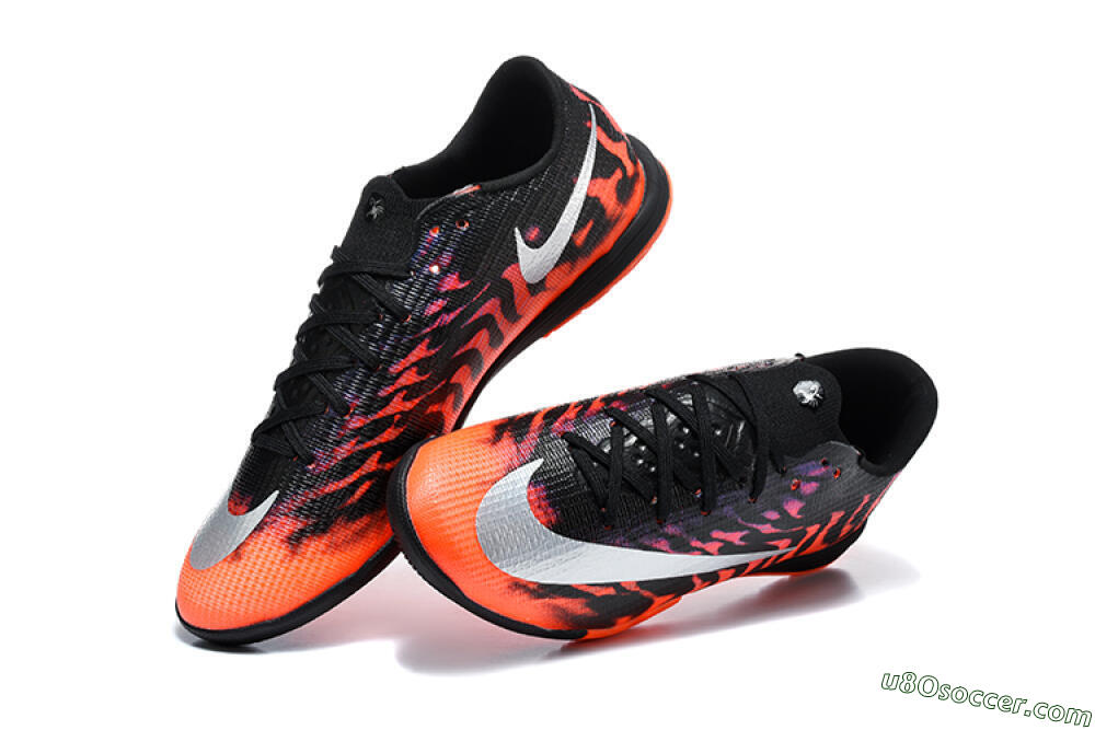 Nike Air Zoom Mercurial Superfly 11 Elite IC Indoor & Futsal Soccer Shoes - Black/Total Orange/Metallic Silver 6