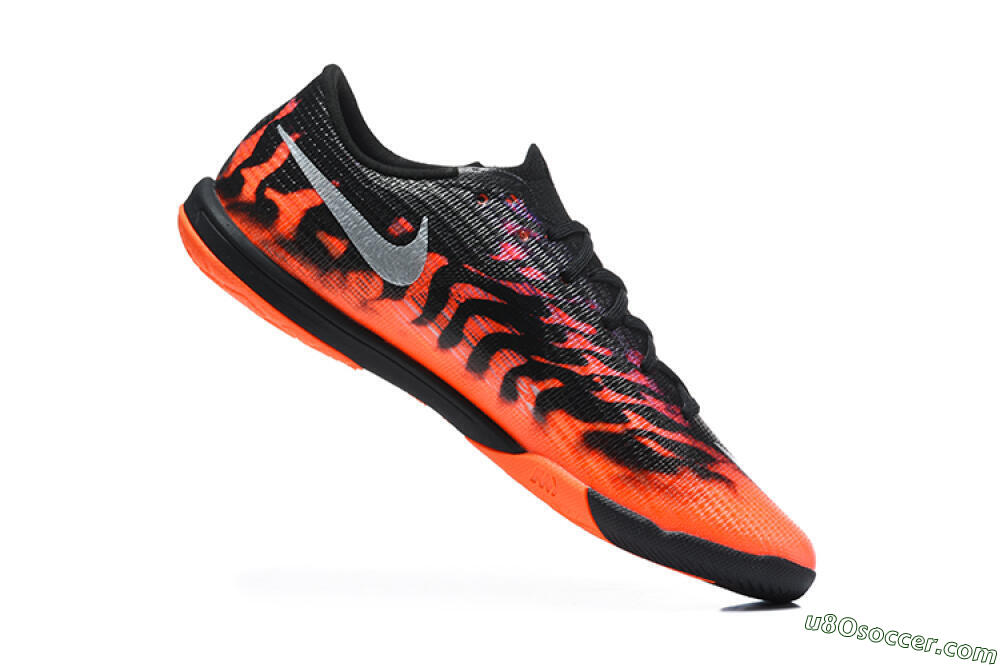Nike Air Zoom Mercurial Superfly 11 Elite IC Indoor & Futsal Soccer Shoes - Black/Total Orange/Metallic Silver 7