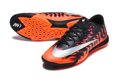Nike Air Zoom Mercurial Superfly 11 Elite IC Indoor & Futsal Soccer Shoes - Black/Total Orange/Metallic Silver