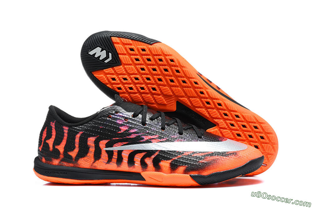 Nike Air Zoom Mercurial Superfly 11 Elite IC Indoor & Futsal Soccer Shoes - Black/Total Orange/Metallic Silver 1