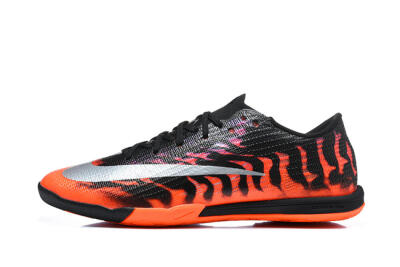Nike Air Zoom Mercurial Superfly 11 Elite IC Indoor & Futsal Soccer Shoes - Black/Total Orange/Metallic Silver