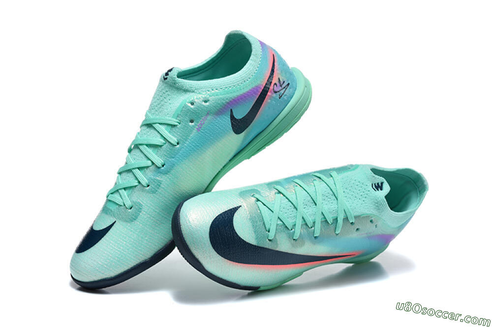 Nike Air Zoom Mercurial Vapor 17 Elite IC Indoor & Futsal Soccer Shoes - Turquoise/Mint Green/Dark Obsidian 6