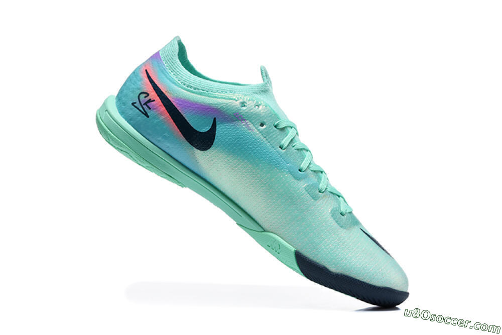 Nike Air Zoom Mercurial Vapor 17 Elite IC Indoor & Futsal Soccer Shoes - Turquoise/Mint Green/Dark Obsidian 7