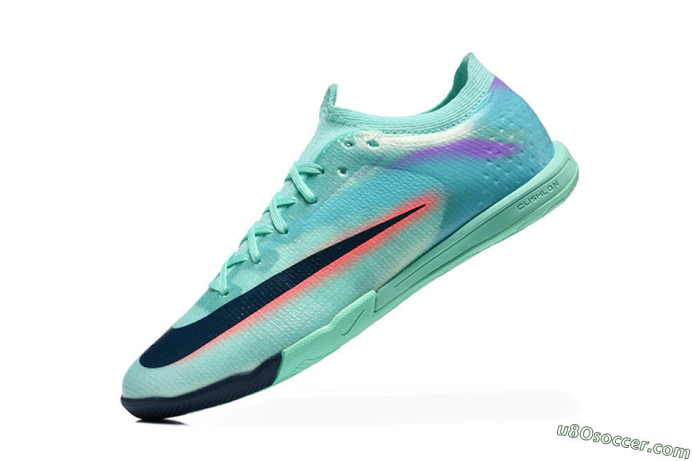 Nike Air Zoom Mercurial Vapor 17 Elite IC Indoor & Futsal Soccer Shoes - Turquoise/Mint Green/Dark Obsidian 8