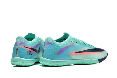 Nike Air Zoom Mercurial Vapor 17 Elite IC Indoor & Futsal Soccer Shoes - Turquoise/Mint Green/Dark Obsidian