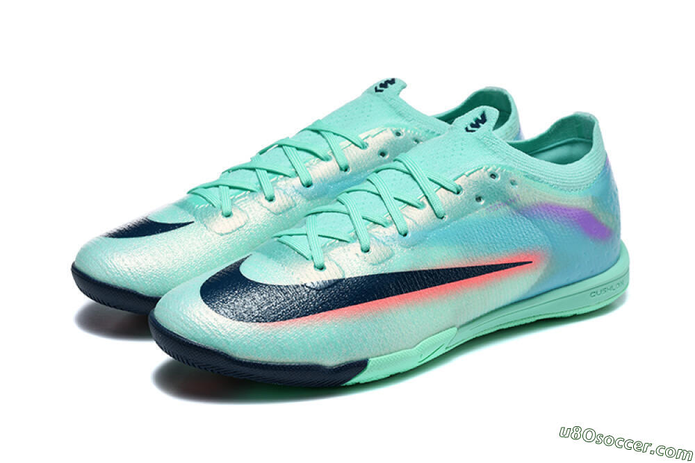 Nike Air Zoom Mercurial Vapor 17 Elite IC Indoor & Futsal Soccer Shoes - Turquoise/Mint Green/Dark Obsidian 5