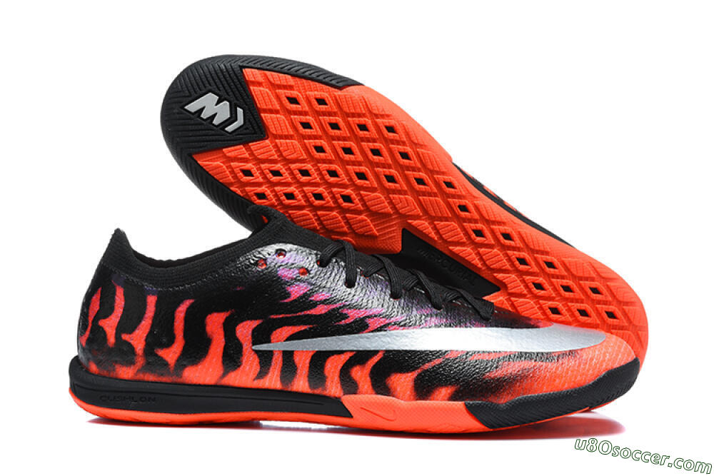 Nike Air Zoom Mercurial Vapor 17 Elite IC Indoor & Futsal Soccer Shoes - Black/Black/Bright Crimson 1