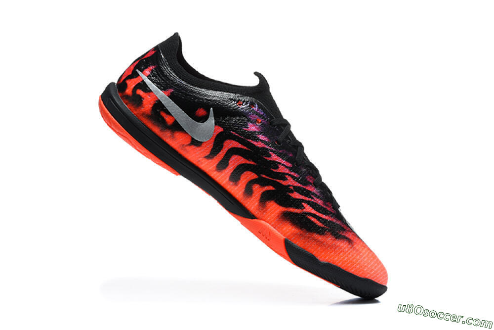 Nike Air Zoom Mercurial Vapor 17 Elite IC Indoor & Futsal Soccer Shoes - Black/Black/Bright Crimson 7