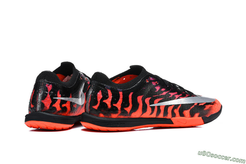 Nike Air Zoom Mercurial Vapor 17 Elite IC Indoor & Futsal Soccer Shoes - Black/Black/Bright Crimson 9