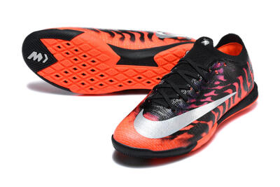Nike Air Zoom Mercurial Vapor 17 Elite IC Indoor & Futsal Soccer Shoes - Black/Black/Bright Crimson