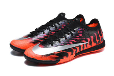 Nike Air Zoom Mercurial Vapor 17 Elite IC Indoor & Futsal Soccer Shoes - Black/Black/Bright Crimson