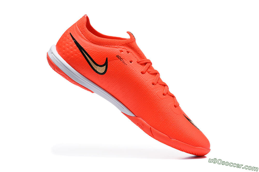 Nike Air Zoom Mercurial Vapor 17 Elite IC Indoor & Futsal Soccer Shoes - Orange/Bright Crimson/Metallic Gold 7