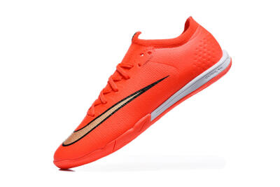 Nike Air Zoom Mercurial Vapor 17 Elite IC Indoor & Futsal Soccer Shoes - Orange/Bright Crimson/Metallic Gold