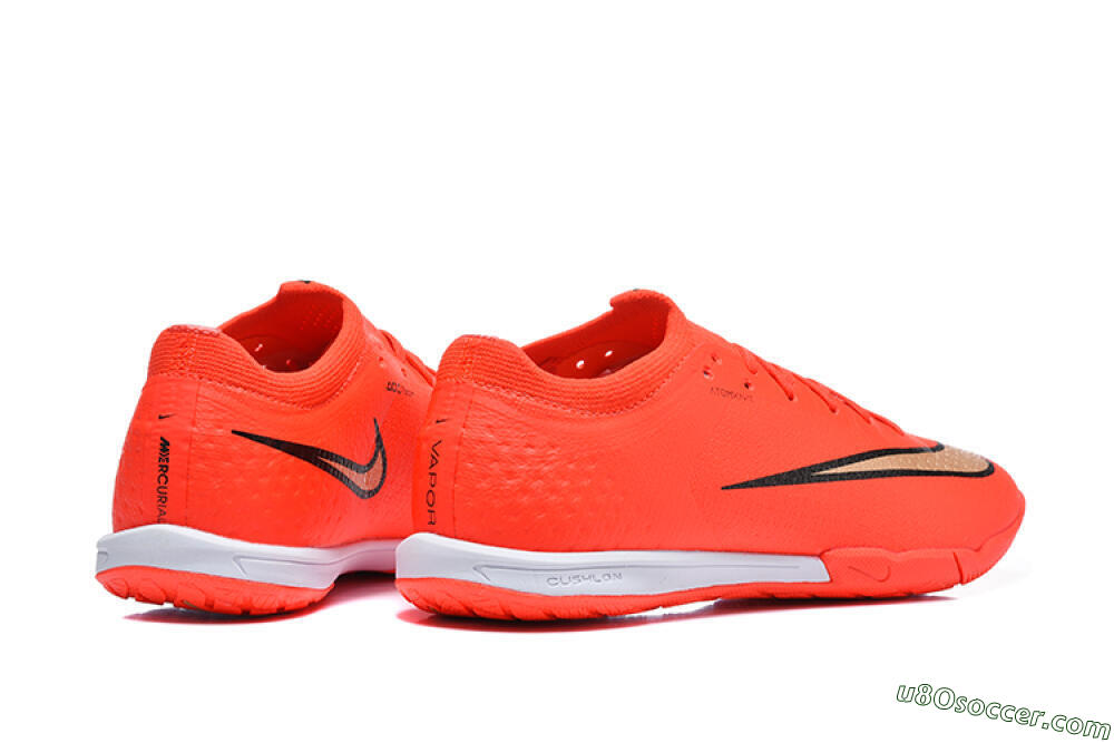 Nike Air Zoom Mercurial Vapor 17 Elite IC Indoor & Futsal Soccer Shoes - Orange/Bright Crimson/Metallic Gold 9