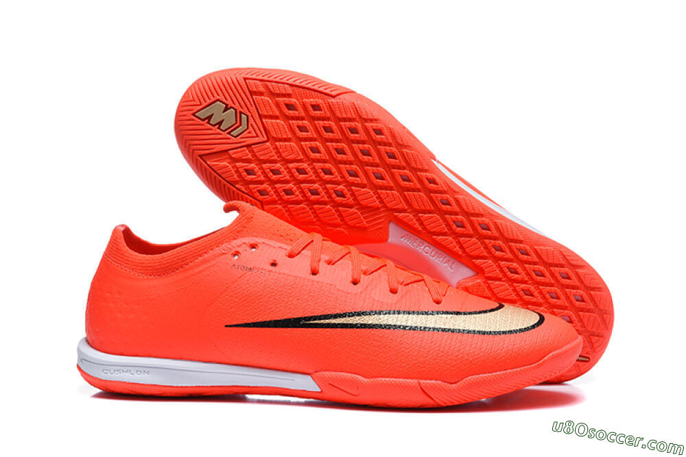 Nike Air Zoom Mercurial Vapor 17 Elite IC Indoor & Futsal Soccer Shoes - Orange/Bright Crimson/Metallic Gold 1