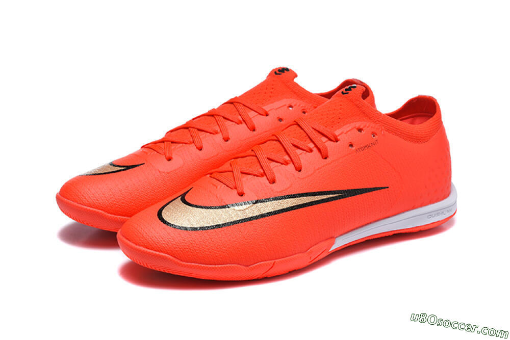 Nike Air Zoom Mercurial Vapor 17 Elite IC Indoor & Futsal Soccer Shoes - Orange/Bright Crimson/Metallic Gold 5