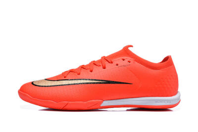 Nike Air Zoom Mercurial Vapor 17 Elite IC Indoor & Futsal Soccer Shoes - Orange/Bright Crimson/Metallic Gold