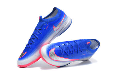 Nike Air Zoom Mercurial Vapor 17 Elite IC Indoor & Futsal Soccer Shoes - Blue/Royal Blue/Metallic Silver