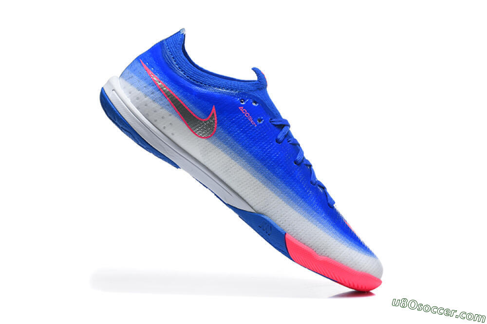 Nike Air Zoom Mercurial Vapor 17 Elite IC Indoor & Futsal Soccer Shoes - Blue/Royal Blue/Metallic Silver 7