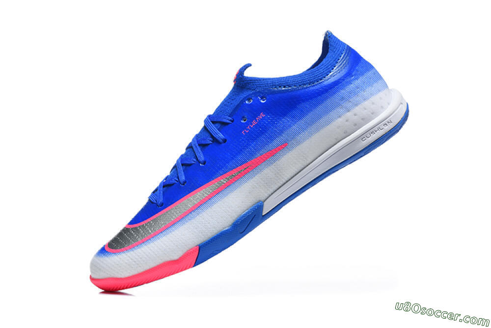 Nike Air Zoom Mercurial Vapor 17 Elite IC Indoor & Futsal Soccer Shoes - Blue/Royal Blue/Metallic Silver 8
