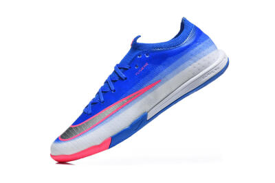 Nike Air Zoom Mercurial Vapor 17 Elite IC Indoor & Futsal Soccer Shoes - Blue/Royal Blue/Metallic Silver