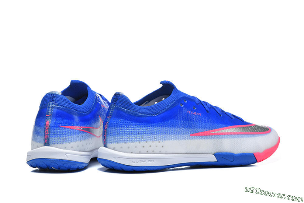 Nike Air Zoom Mercurial Vapor 17 Elite IC Indoor & Futsal Soccer Shoes - Blue/Royal Blue/Metallic Silver 9