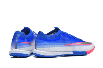 Nike Air Zoom Mercurial Vapor 17 Elite IC Indoor & Futsal Soccer Shoes - Blue/Royal Blue/Metallic Silver