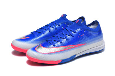 Nike Air Zoom Mercurial Vapor 17 Elite IC Indoor & Futsal Soccer Shoes - Blue/Royal Blue/Metallic Silver