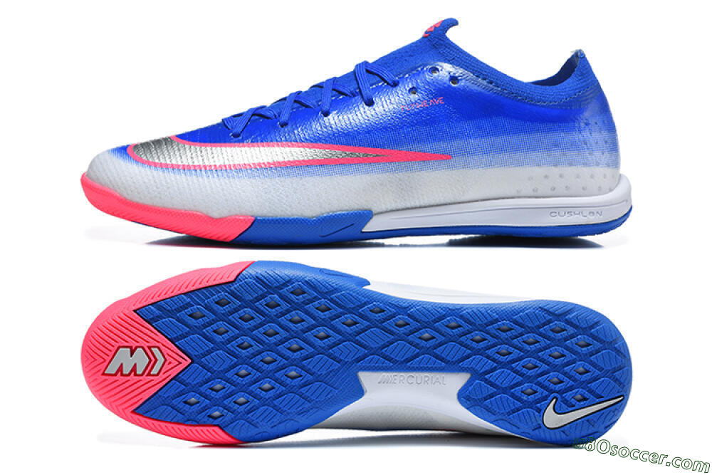 Nike Air Zoom Mercurial Vapor 17 Elite IC Indoor & Futsal Soccer Shoes - Blue/Royal Blue/Metallic Silver 0