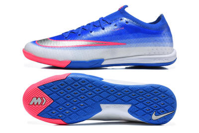 Nike Air Zoom Mercurial Vapor 17 Elite IC Indoor & Futsal Soccer Shoes - Blue/Royal Blue/Metallic Silver