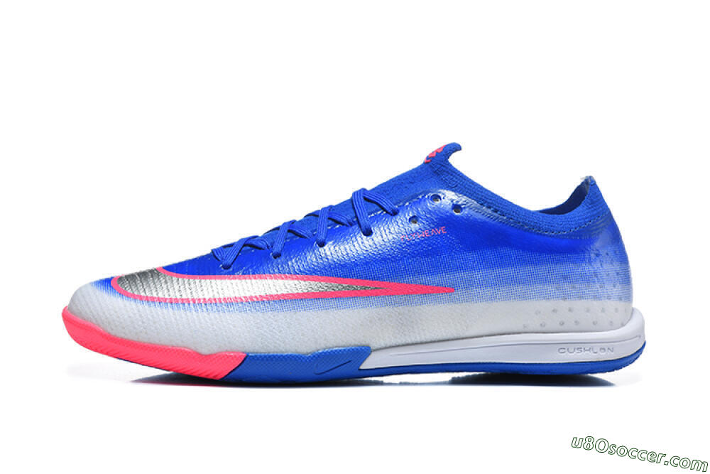 Nike Air Zoom Mercurial Vapor 17 Elite IC Indoor & Futsal Soccer Shoes - Blue/Royal Blue/Metallic Silver 2