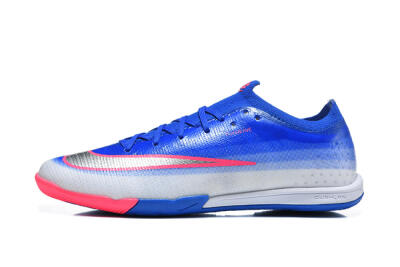 Nike Air Zoom Mercurial Vapor 17 Elite IC Indoor & Futsal Soccer Shoes - Blue/Royal Blue/Metallic Silver