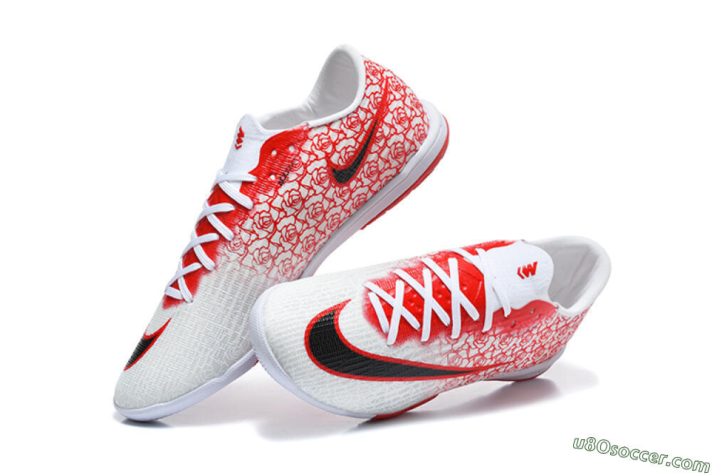 Nike Air Zoom Mercurial Superfly 11 Elite IC Indoor & Futsal Soccer Shoes - White/White/University Red 6