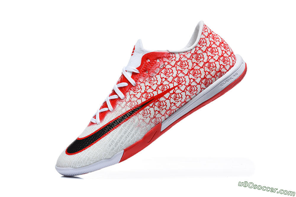 Nike Air Zoom Mercurial Superfly 11 Elite IC Indoor & Futsal Soccer Shoes - White/White/University Red 8