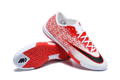 Nike Air Zoom Mercurial Superfly 11 Elite IC Indoor & Futsal Soccer Shoes - White/White/University Red