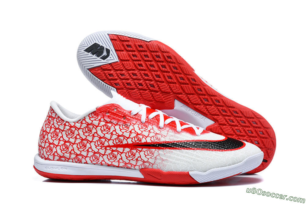 Nike Air Zoom Mercurial Superfly 11 Elite IC Indoor & Futsal Soccer Shoes - White/White/University Red 1
