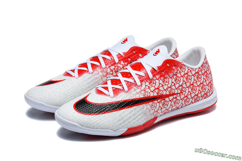 Nike Air Zoom Mercurial Superfly 11 Elite IC Indoor & Futsal Soccer Shoes - White/White/University Red 5