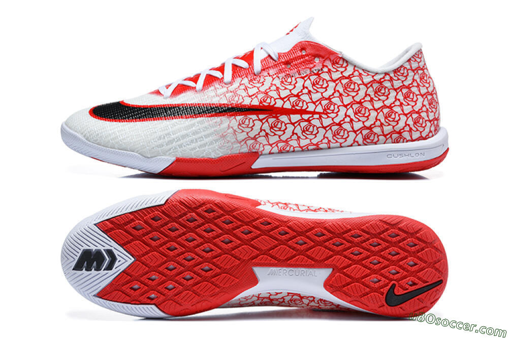 Nike Air Zoom Mercurial Superfly 11 Elite IC Indoor & Futsal Soccer Shoes - White/White/University Red 0