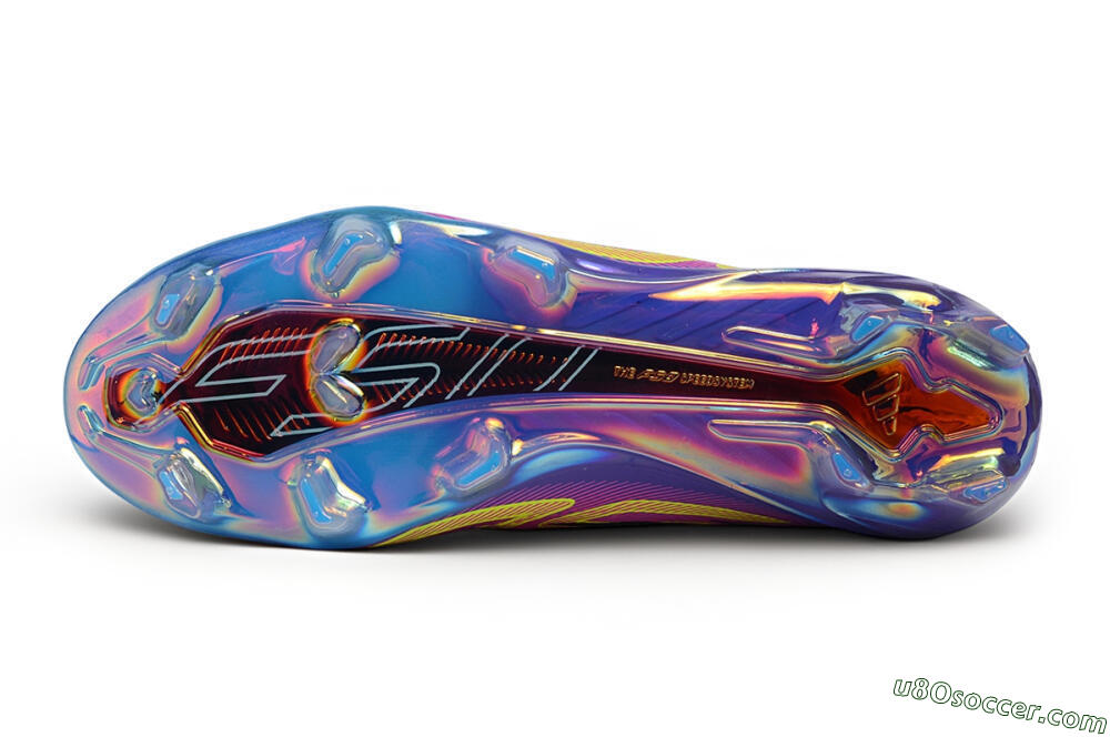 Adidas F50 Elite Laceless FG Firm Ground Soccer Cleats - Blue/Lucid Blue/Purple Rush 6