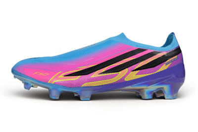 Adidas F50 Elite Laceless FG Firm Ground Soccer Cleats - Blue/Lucid Blue/Purple Rush