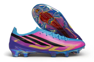 Adidas F50 Elite FG Firm Ground Soccer Cleats - Blue/Lucid Cyan/Solar Pink