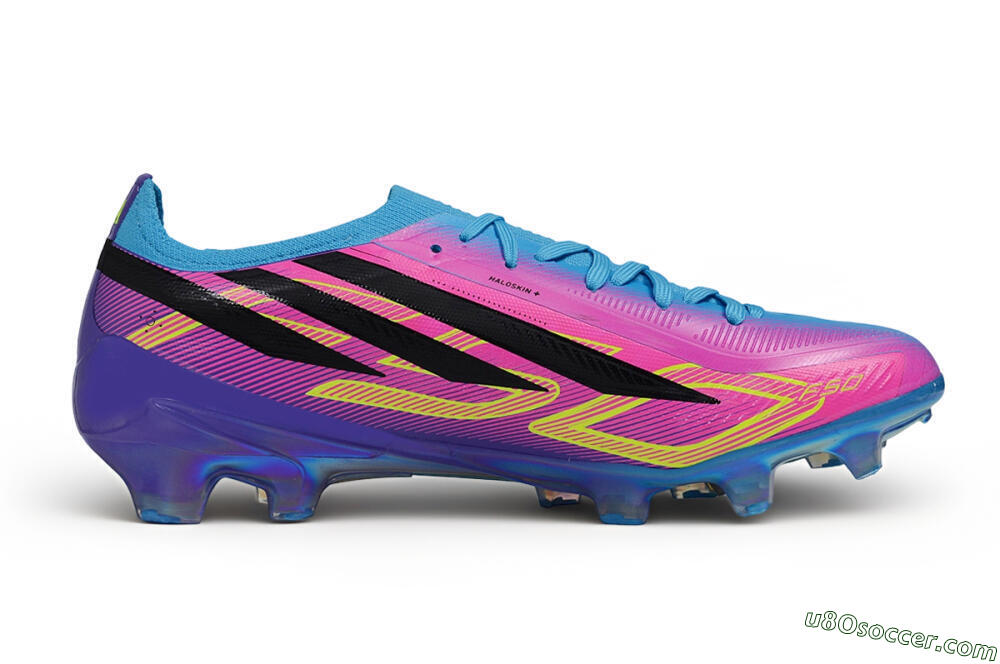 Adidas F50 Elite FG Firm Ground Soccer Cleats - Blue/Lucid Cyan/Solar Pink 7