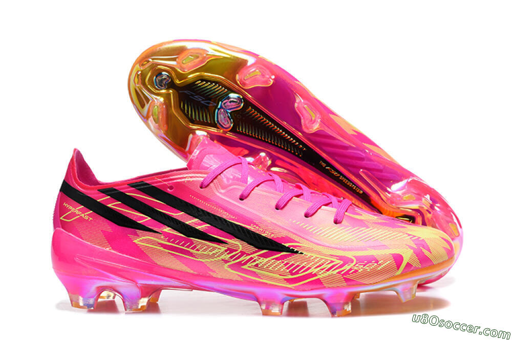 Adidas F50 Elite FG Firm Ground Soccer Cleats - Pink/Lucid Fuchsia/Solar Yellow 1