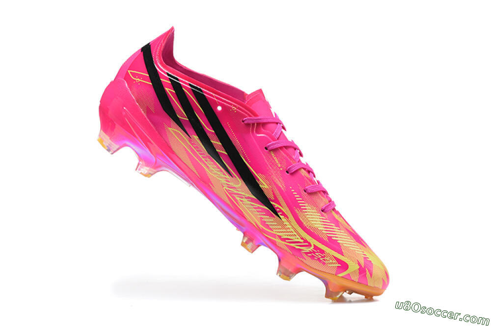 Adidas F50 Elite FG Firm Ground Soccer Cleats - Pink/Lucid Fuchsia/Solar Yellow 7