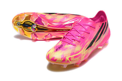 Adidas F50 Elite FG Firm Ground Soccer Cleats - Pink/Lucid Fuchsia/Solar Yellow