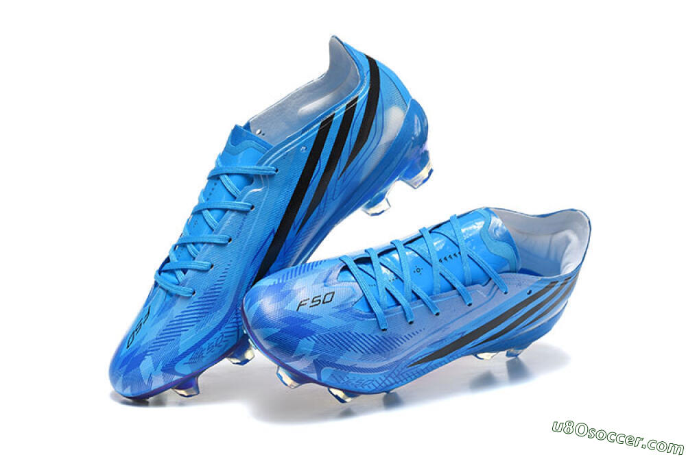 Adidas F50 Elite FG Firm Ground Soccer Cleats - Blue/Lucid Blue/Core Black 6