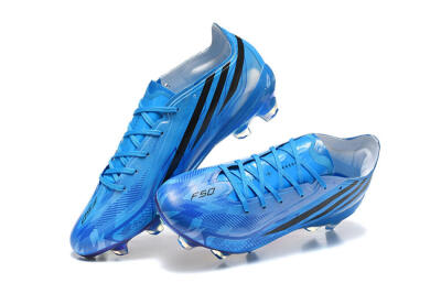 Adidas F50 Elite FG Firm Ground Soccer Cleats - Blue/Lucid Blue/Core Black