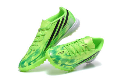 Adidas F50 Pro TF Artificial Turf Soccer Shoes - Green/Solar Green/Core Black
