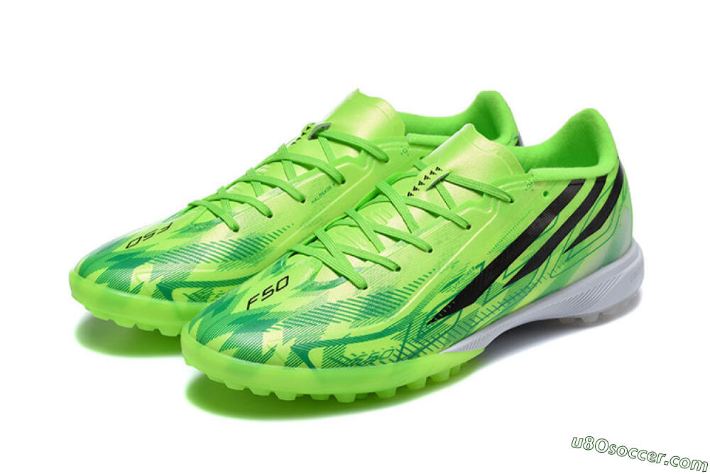 Adidas F50 Pro TF Artificial Turf Soccer Shoes - Green/Solar Green/Core Black 5